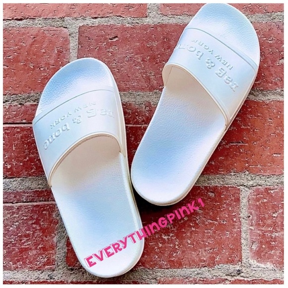 Rag & Bone Pool Slides in White Brand New In Box in Size 9 - Picture 11 of 12
